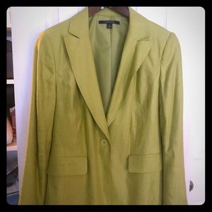 Apple Green Linen Blazer